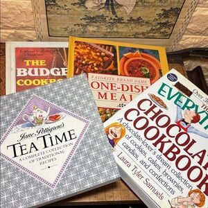 Jane Pettigrew’s Tea Time Collection, Everything Chocolate Plus Cookbooks Bundle